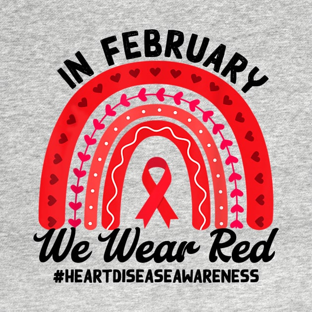 We Wear Red, Heart Disease Awareness, Heart Warrior, Red Ribbon, CHD Awareness by artbyhintze